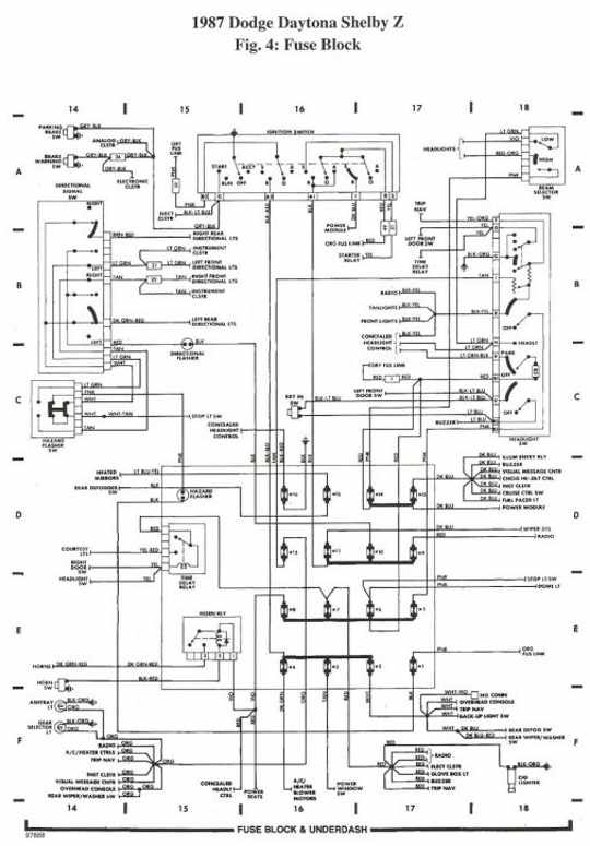 87 Dodge Wiring Schematic Complete Wiring Diagram