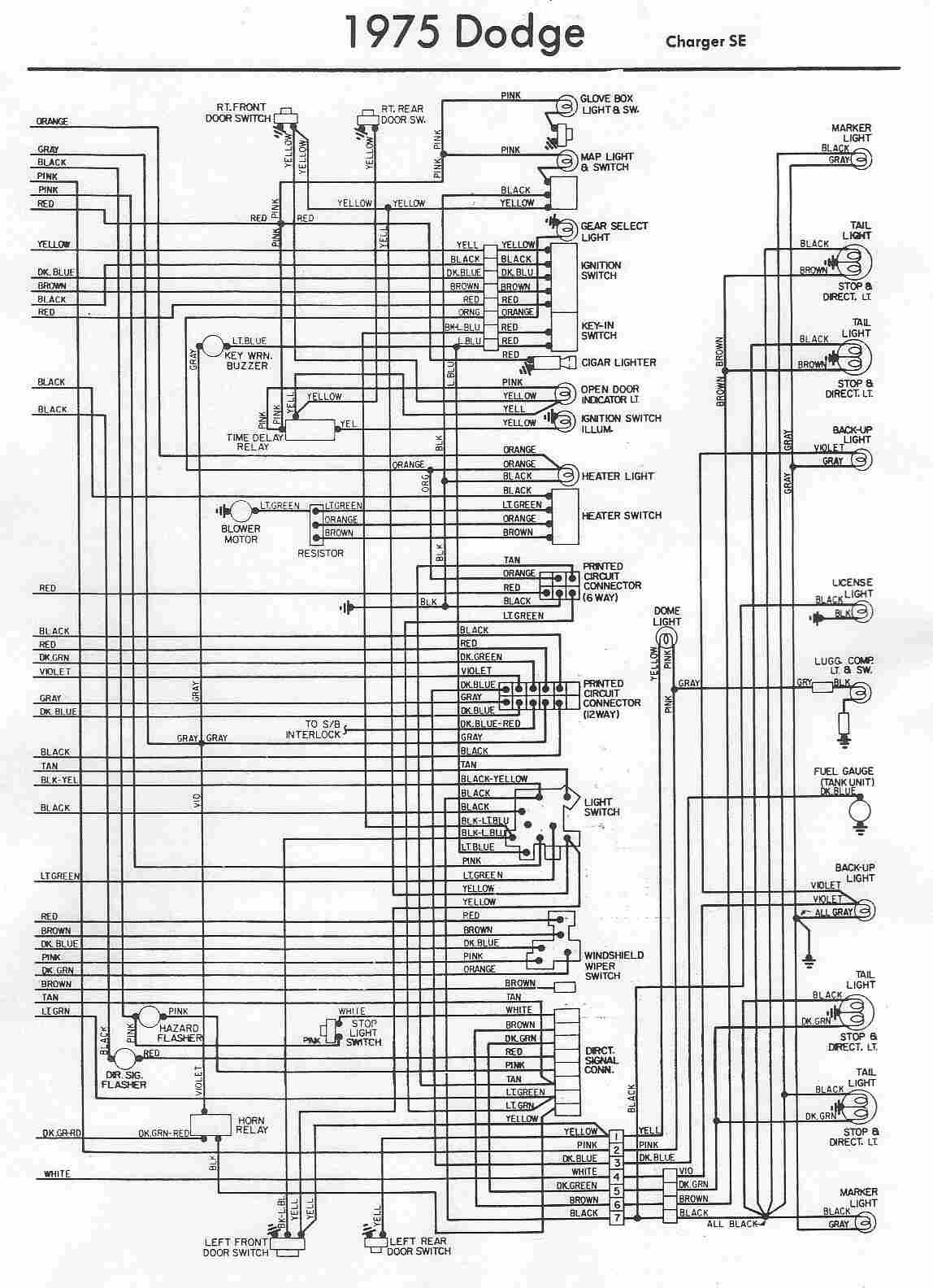 Dodge - car manuals, wiring diagrams PDF & fault codes diagrams for 1973 dodge charger 