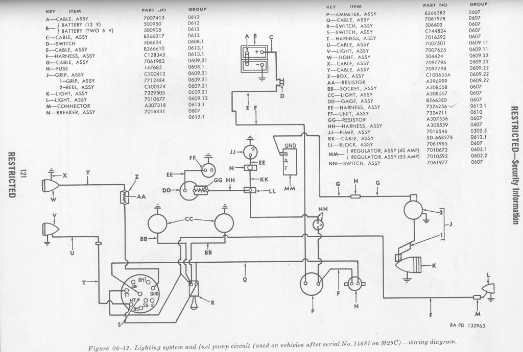 Diagram M29 Weasel Wire Diagrams Full, How To Read Automotive Wiring Diagrams